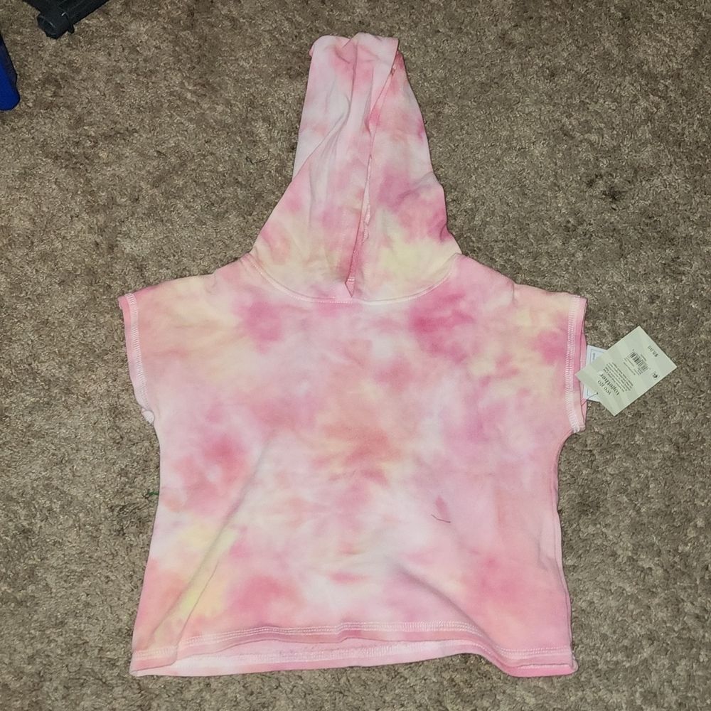 Cropped Tie dye short-sleeved  Hoodies Size 4T